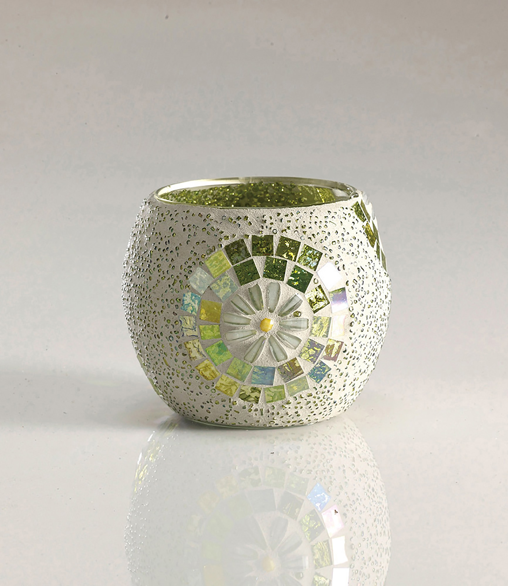 Floretta Mosaic Art Glassware Diyas Home Tea Light Holders